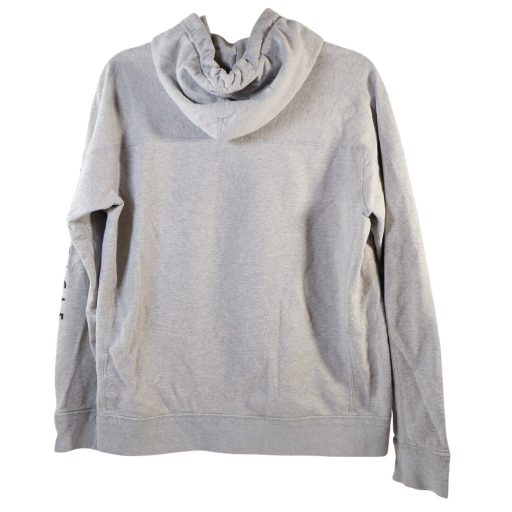 American Eagle Men's Gray Logo Pullover Hoodie Sweatshirt Heavyweight Sz Medium - Picture 4 of 8